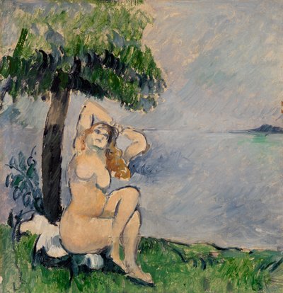 Bather at the Seashore, c.1875 by Paul Cézanne